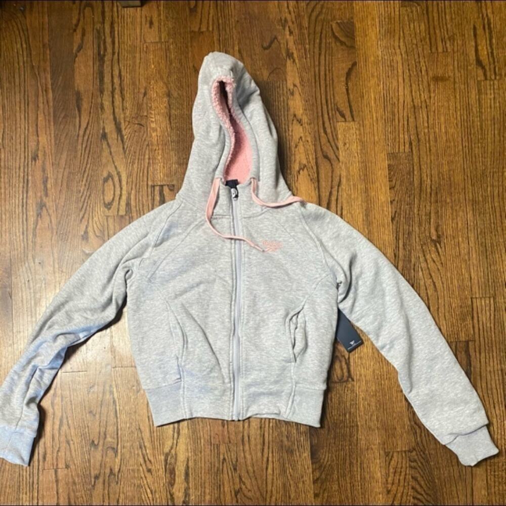 REEBOK GIRLS SHERPA LINED FULL ZIP “HOODIE” SIZE L NWT